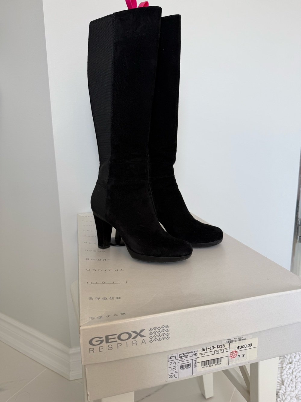 Geox suede tall boots, US size 7